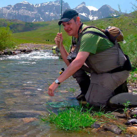 viaje de pesca en los pirineos santa cilia